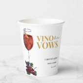 Vino before vows WIneテイスティングブライダルシャワー 紙コップ (正面)