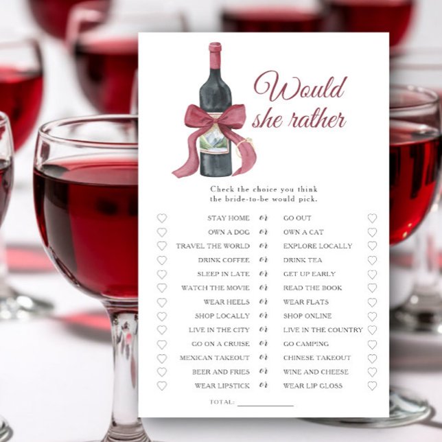 Vino Bridal shower Would she rather game (クリエイターアップロード済み)