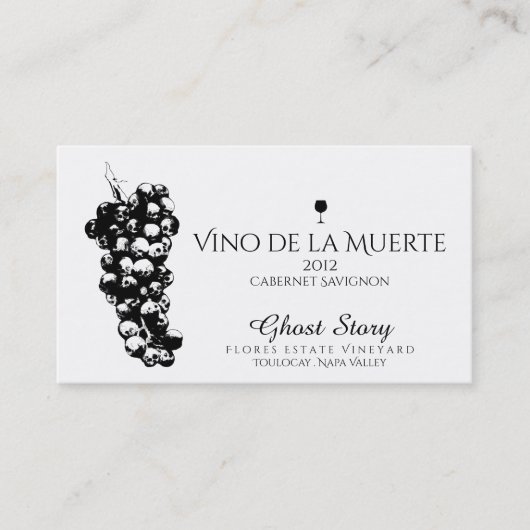 vino de la muerte 名刺 (正面)
