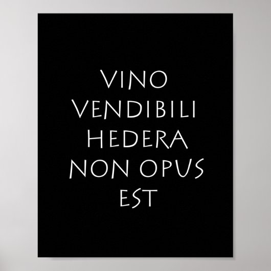 Vino vendibili hedera non opus est ポスター (正面)
