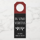 VINO VERITASで「ワインの中に真実がある」 ボトルネックタグ (正面)