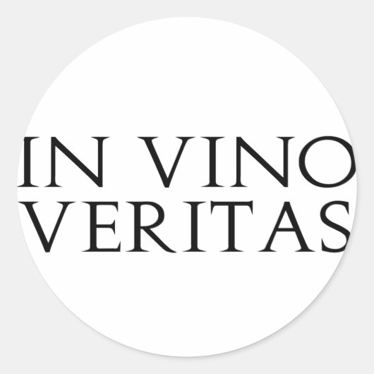 Vino Veritas Stickersで ラウンドシール (正面)