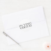 Vino Veritas Stickersで ラウンドシール (封筒)