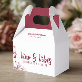 Vino & Vibes ブライダルシャワー フェイバーボックス