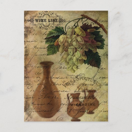 Vins Spiritueuxの神の果汁 ポストカード (正面)