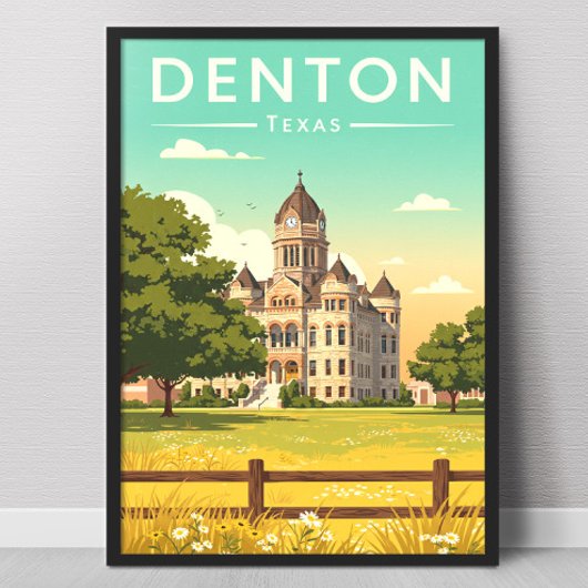 Vintae Denton Texas ポスター