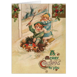 Vintagメリークリスマス、Children on Sleigh