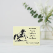 *VintageのウズウズしたHorse*の名刺 名刺 (スタンド正面)