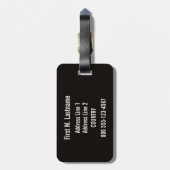 vintageイタリアンな湖のイタリアのカスタムな荷物のラベル ラゲッジタグ (裏面縦)