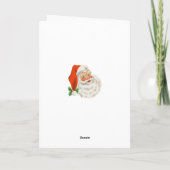 Vintageクリスマスグリーティングカード伝統的カード シーズンカード (裏面)