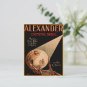 Vintageポスターで挨拶クールを送る ポストカード (スタンド正面)