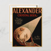 Vintageポスターで挨拶クールを送る ポストカード (正面/裏面)