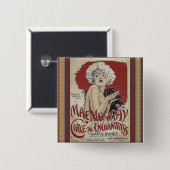 Vintageポスターボタン 缶バッジ (正面&裏面)