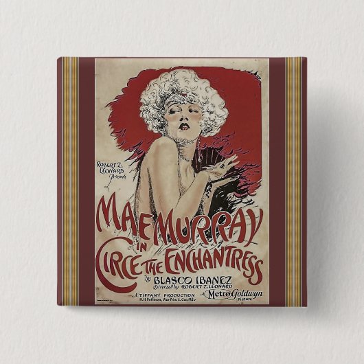 Vintageポスターボタン 缶バッジ (正面)