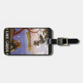 vintage湖のGardaイタリアのカスタムな荷物のラベル ラゲッジタグ (正面横)