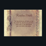 Vintage素朴 Weding動揺して披露宴カード エンクロージャーカード<br><div class="desc">ヴィンテージの紙を備えたゴミ縁どの背景と横にツインボウを印刷した、田舎風のウエディング披露宴のエンクロージャカードで、すべてが印刷されたデザインです。 それは実際の黄麻布ではなく、単に印刷されたデザインだ。 これらのヴィンテージ紙とバーラッププリント結婚の返信カードは、国のスタイルに最適結婚です。 独自のカスタマイズが可能な詳細。</div>