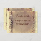 Vintage素朴 Weding動揺して披露宴カード エンクロージャーカード (正面/裏面)