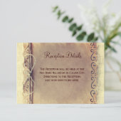 Vintage素朴 Weding動揺して披露宴カード エンクロージャーカード (スタンド正面)