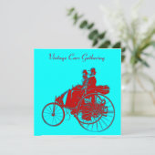 ViNTAGE車を集める，赤い青いターカーゼ 招待状 (スタンド正面)