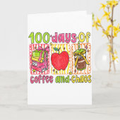 Vintage 100 Days Of School Rainbow Crayon  カード (黄色い花)
