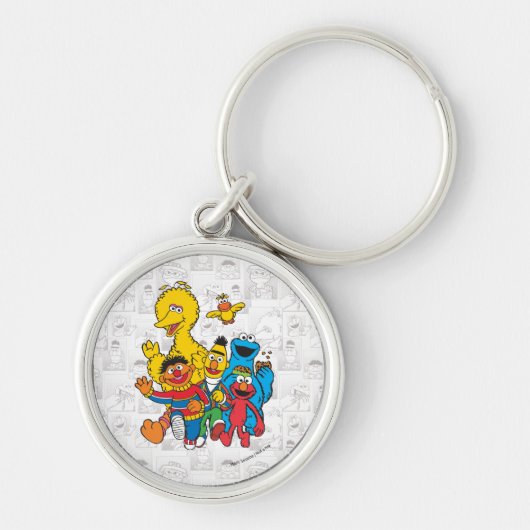 Vintage 123 Sesame Street キーホルダー (正面)