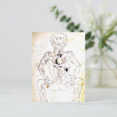 Vintage 13th Century Persian Medical Front Anatomy ポストカード (スタンド正面)
