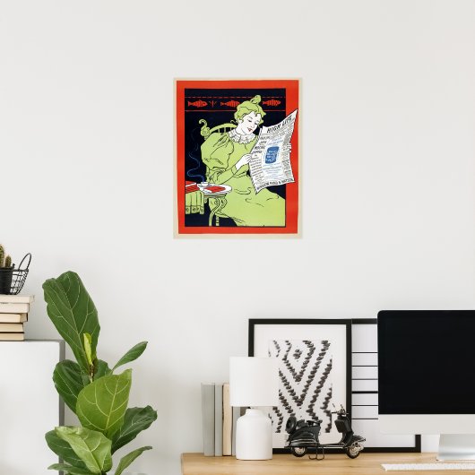 Vintage 1890s Mocha Coffee Advertisement ポスター (ホームオフィス)