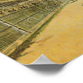 Vintage 1893 Bicycle Race Art Print ポスター (角)