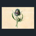 Vintage 1902 Scottish Thistle Antique Wildflower ポスター<br><div class="desc">Customized Template Posters - Horizontal Poster Print Templates. Personalize with your own name, pattern, design, quote, monogram, or photograph. Use our cool templates, artwork, photos, graphics, and illustrations, then add names, text, quotes, and monograms to create your own poster. Click the "Customize it!" button to make it personalized or monogrammed....</div>