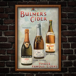 Vintage 1907 Cider Advertisement Art ポスター