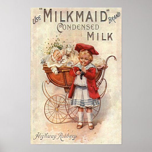 Vintage 1907 Milk Advertisement ポスター (正面)