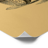 Vintage 1910 Minneapolis Traction Engine ポスター (角)