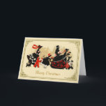 Vintage 1920s Design Christmas Holiday Card シーズンカード<br><div class="desc">The rushing shoppers with their holiday packages were scanned and tweaked from a vintage 1920s Christmas card. The text may be customized with your own greeting (click on "Customize it") and you may wish to replicate the original greetings, which said: "To wish you well in all the ways a friend...</div>
