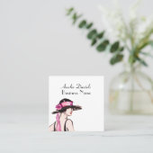 Vintage 1920's Fashion Business Card スクエア名刺 (スタンド正面)