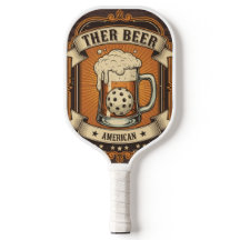 Vintage 1920s Pickleball Beer Mug Pub Tavern Sign