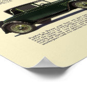 Vintage 1928 Car Automobile Advertisement ポスター (角)