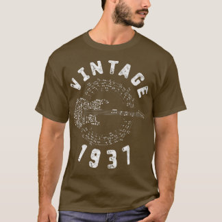 Vintage 1937 Birthday Limited Edition Guitar Music Tシャツ