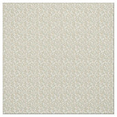 Vintage 1940s Khaki & Peach Utility Floral ファブリック (見本)