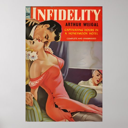 Vintage 1940s Pin Up Girl Poster & Canvas ポスター (正面)