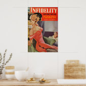 Vintage 1940s Pin Up Girl Poster & Canvas ポスター (キッチン)