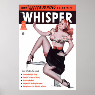 Vintage 1940s Pin Up Girl Poster & Canvas How ポスター