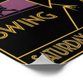 Vintage 1940s Swing Dance Poster ポスター (角)