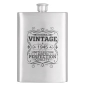 Vintage 1945 80th Birthday Aged To Perfection フラスク (正面)