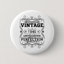 Vintage 1945 80th Birthday Aged To Perfection