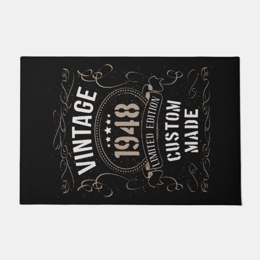 Vintage 1948 Limited Edition Custom made ドアマット (正面)