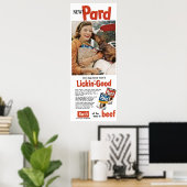 Vintage 1950s Ad Dog Food ポスター (ホームオフィス)