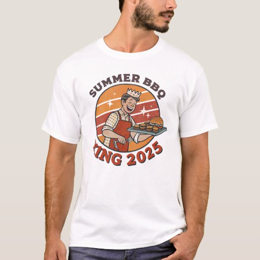 Vintage 1950s BBQ Summer T-Shirt Tシャツ (正面)