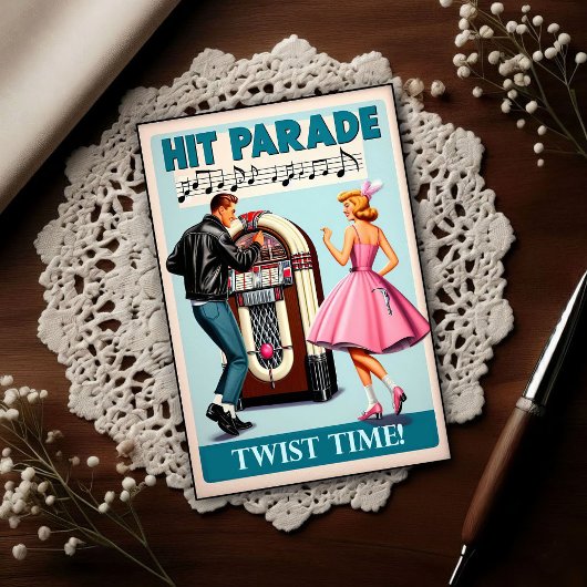 Vintage 1950s Dance Party ポストカード