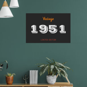 Vintage 1951 limited edition 70th Birthday Gift ポスター