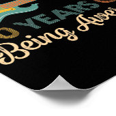 Vintage 1952 Birthday Guitar Lovers 70th Birthday ポスター (角)